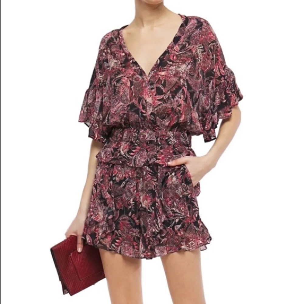 NWT IRO ruffled playsuit romper